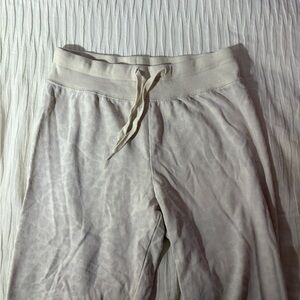 Z Supply Light Beige Cheetah Leopard Print Joggers Sweatpants